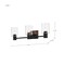 Nuvo Clarksville - 3 Light Vanity - Matte Black with Clear Glass 60/8063 - alternate 8